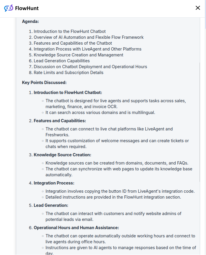 Generate Meeting Minutes from your Meetings