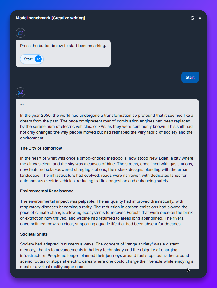 Task 5: Creative Writing
