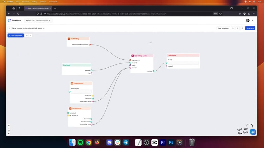 Connecting FlowHunt components