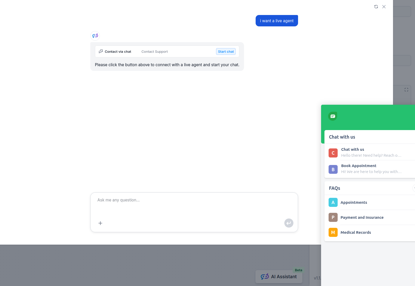 Freshchat chat window