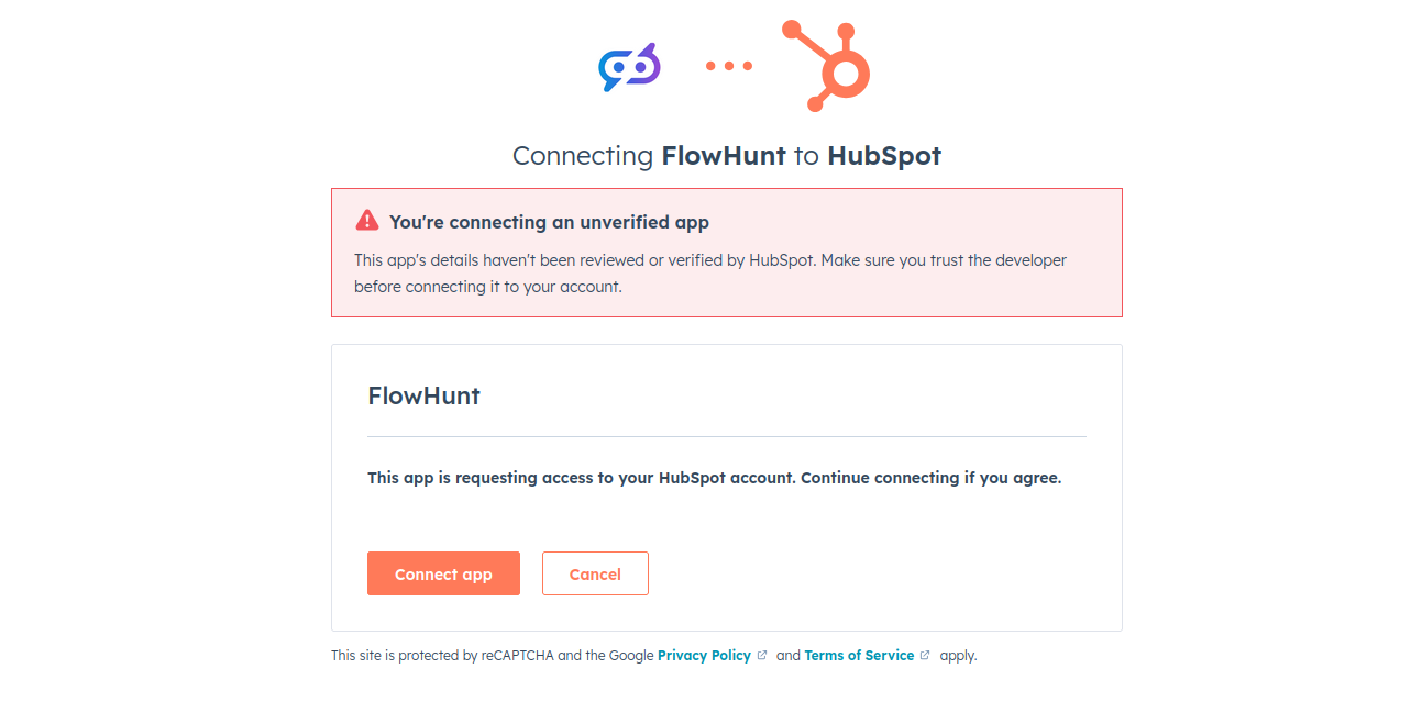 Integrate HubSpot Step 3