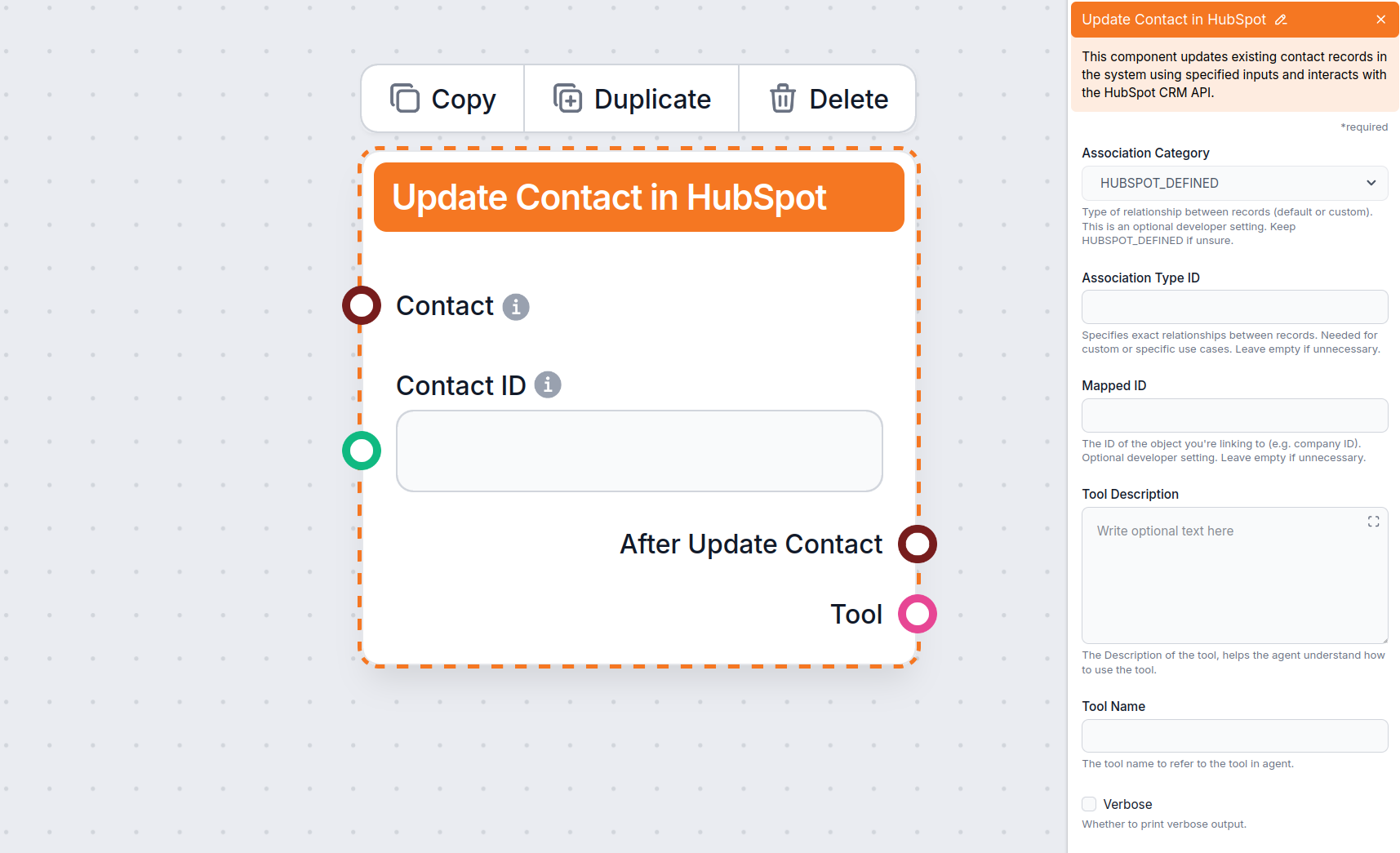 Update Contact in HubSpot