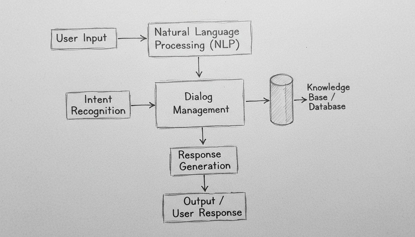 AI Chatbot Workflow Architecture Diagram