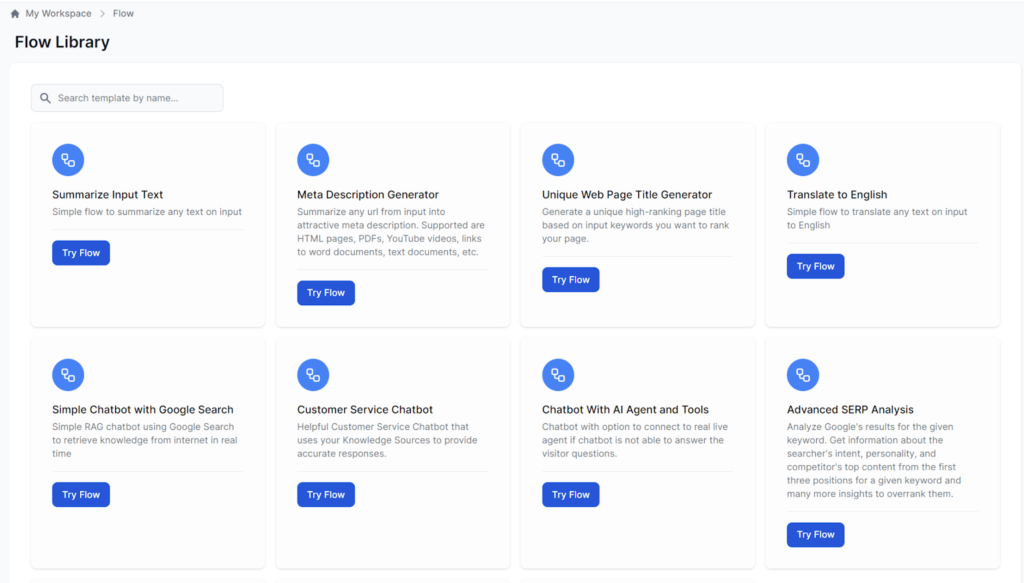FlowHunt’s Flow library overview