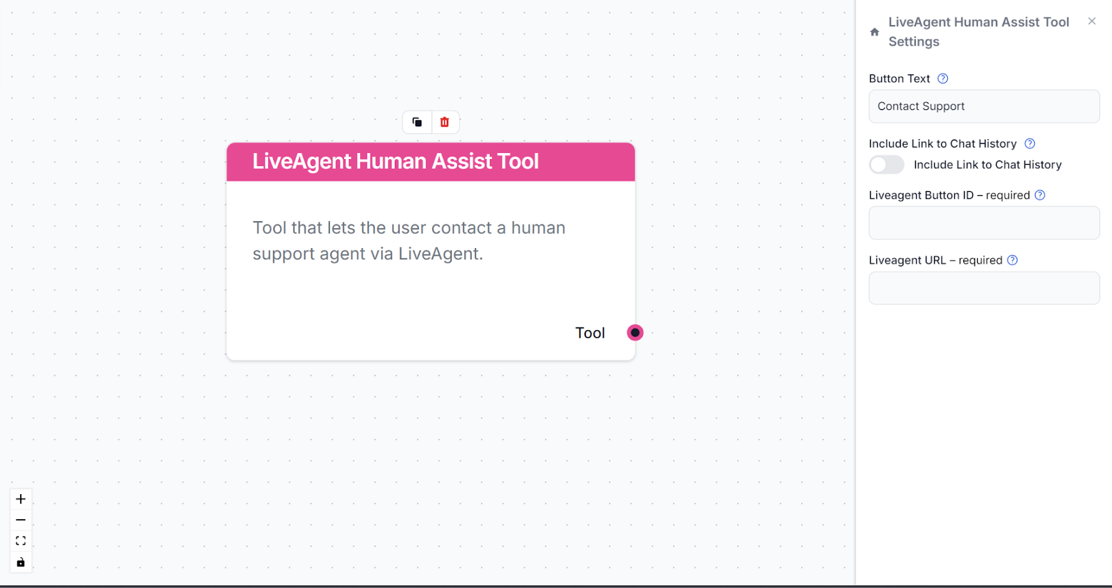 LiveAgent Human Assist Tool in FlowHunt