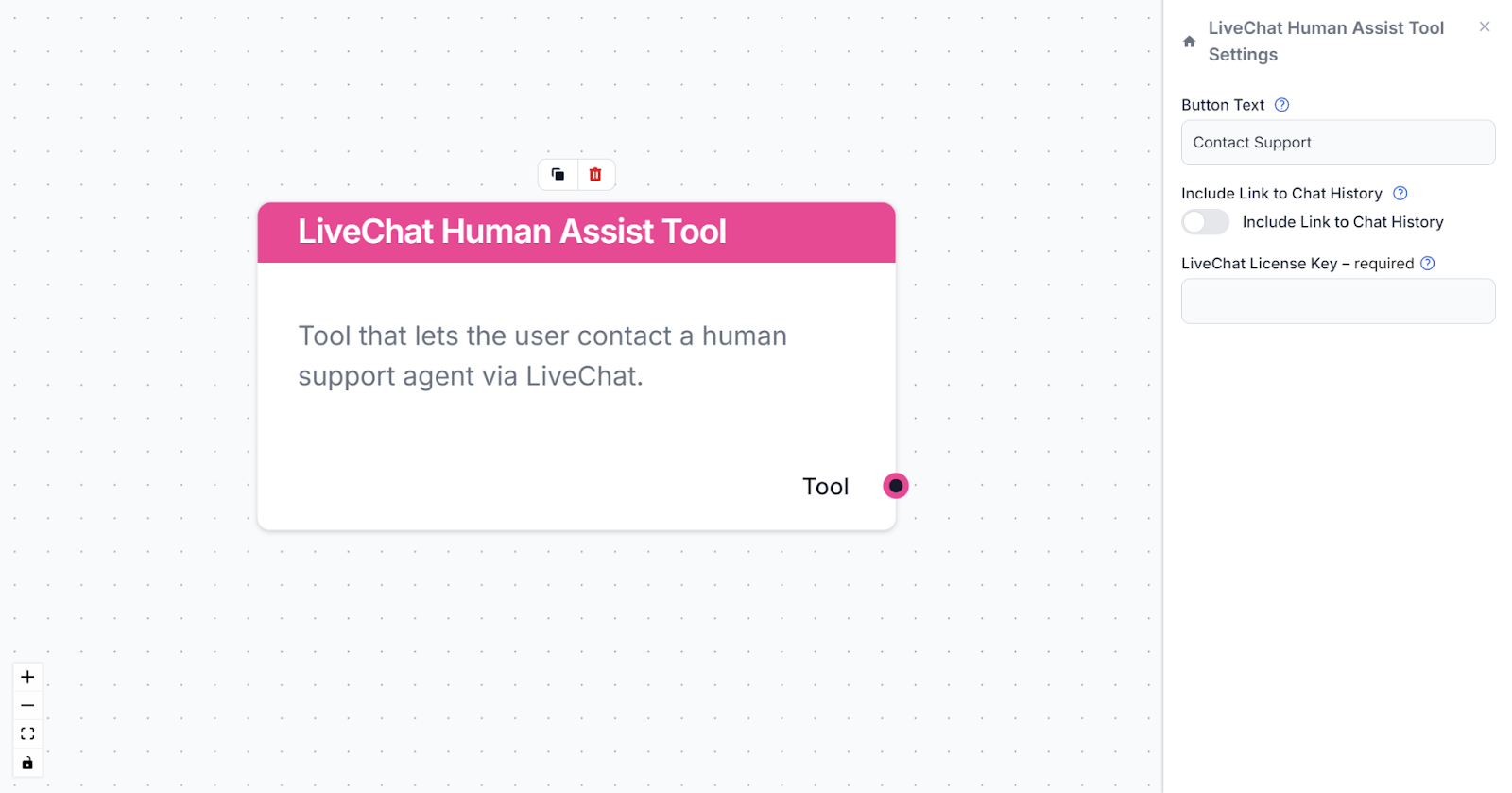 LiveChat Human Assist Tool