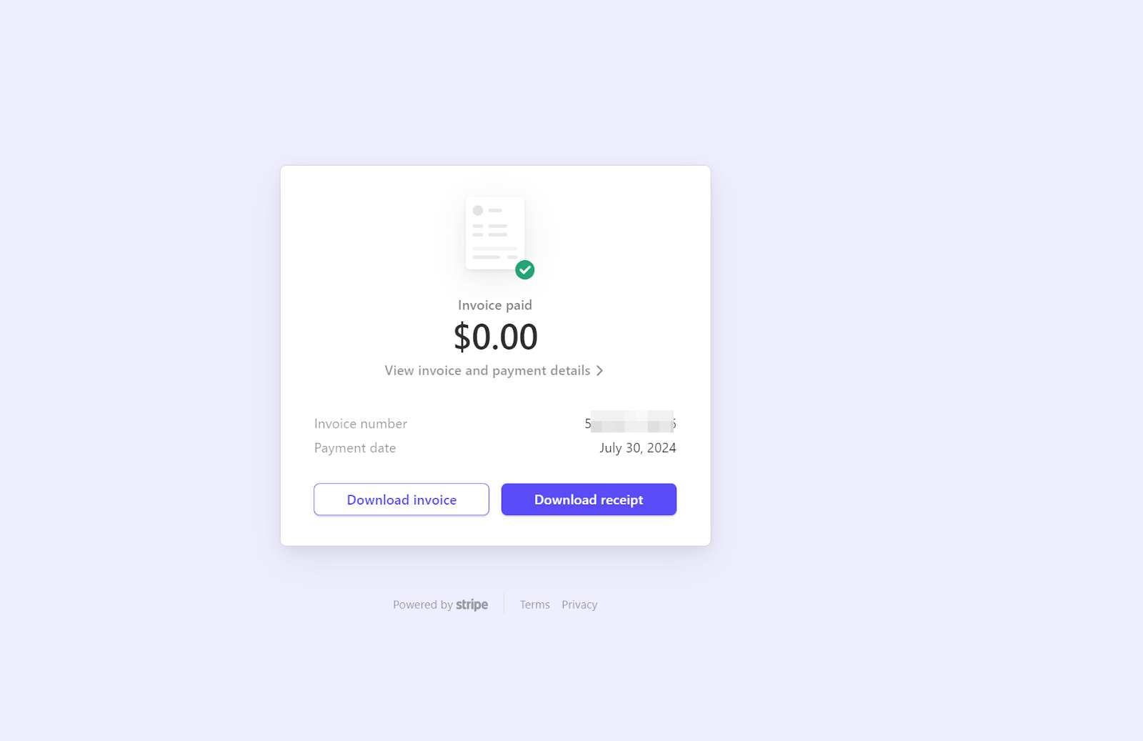 Download an invoice or a receipt in FlowHunt