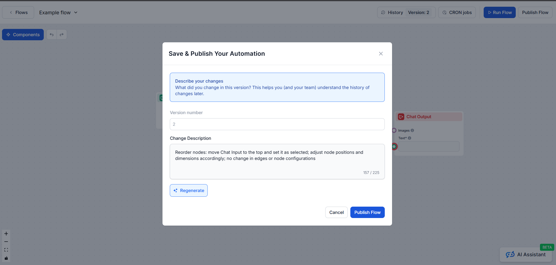 FlowHunt editor overview