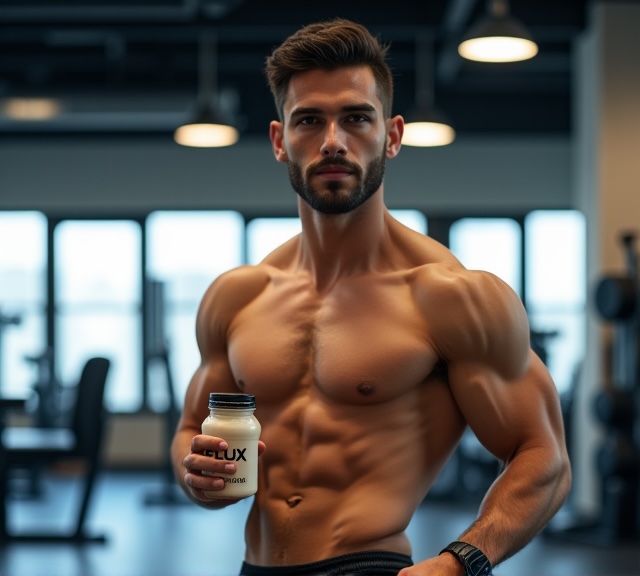 Fitness influencer in gym