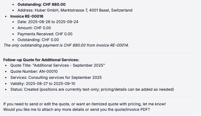 AIエージェント出力例