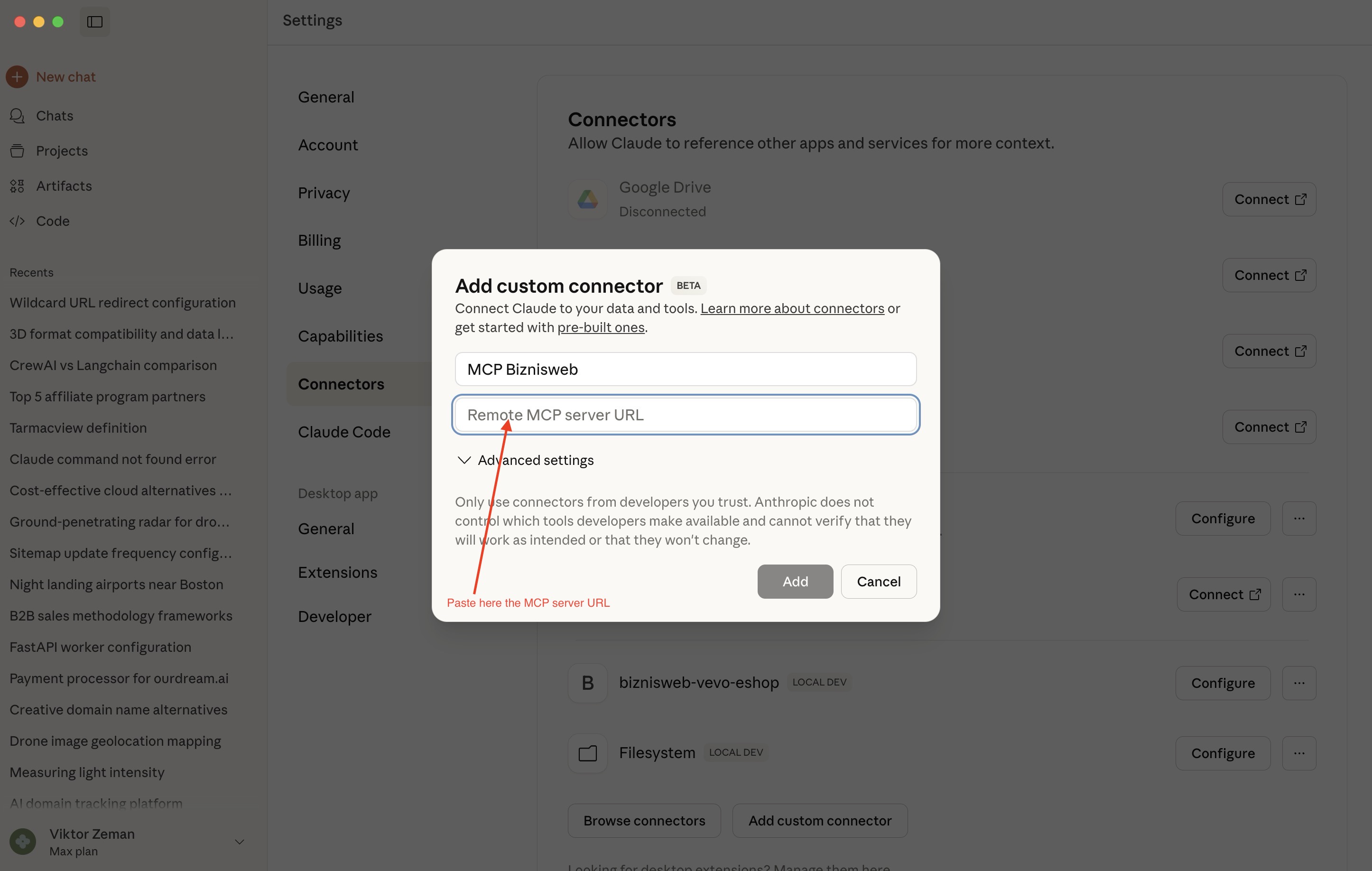 BiznisWeb.sk MCP Server pre akéhokoľvek AI agenta