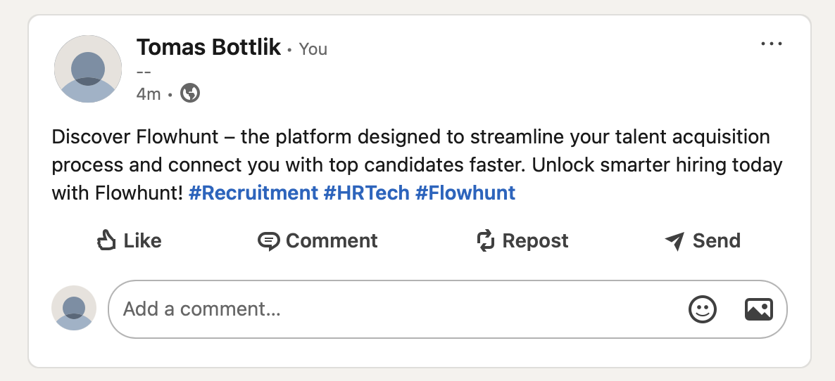 Esempio di output AI Agent