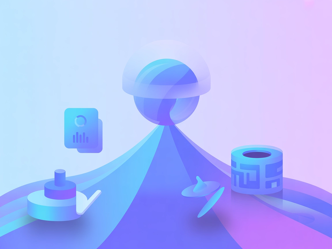 Minimalist illustration of AI and security tools interacting