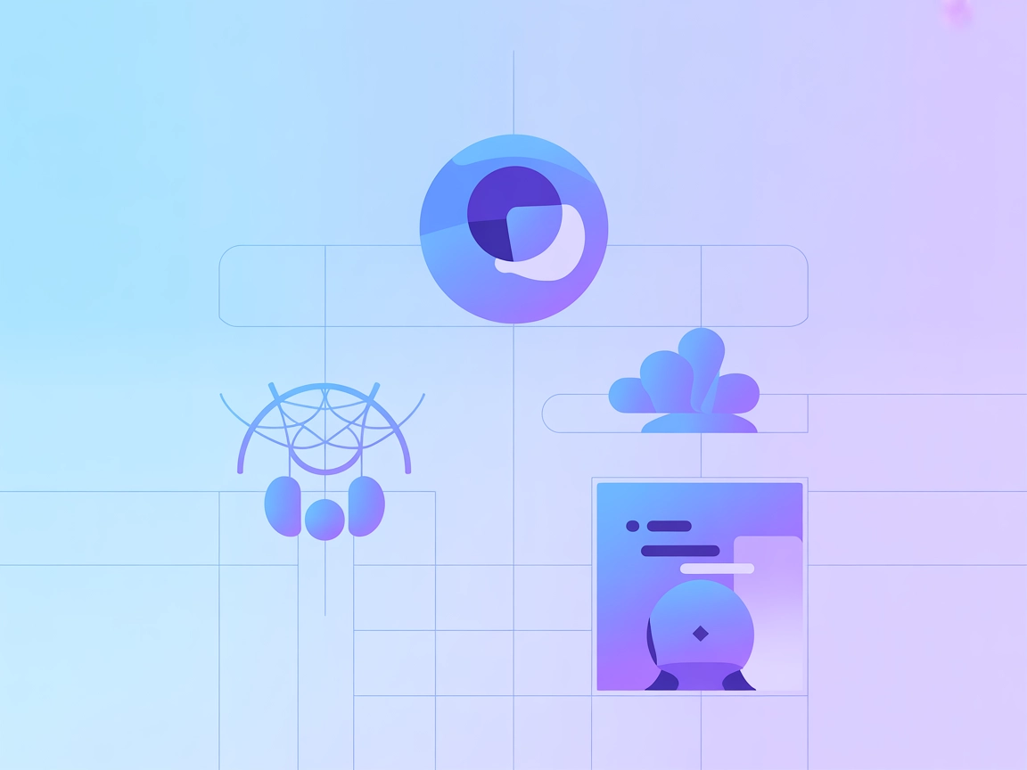 Vettoriale minimalista di integrazione desktop con IA e segnalibri