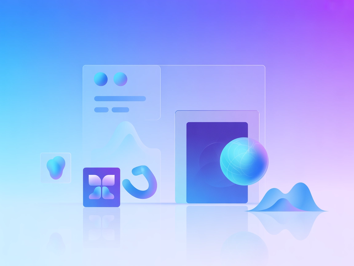 Minimalistinen vektori, joka kuvaa yhtenäistä tekoälypalvelinintegraatiota