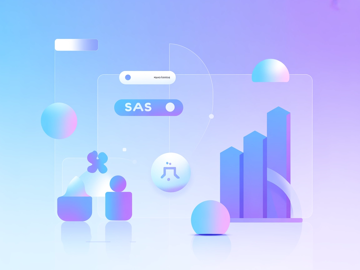 IBM wxflows 및 MCP 통합을 나타내는 미니멀 벡터 일러스트