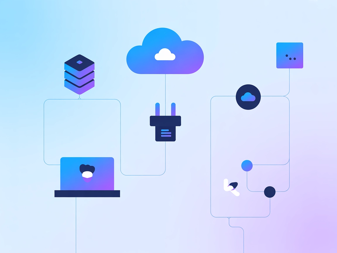 Minimalist SaaS integration with plugin and server icons