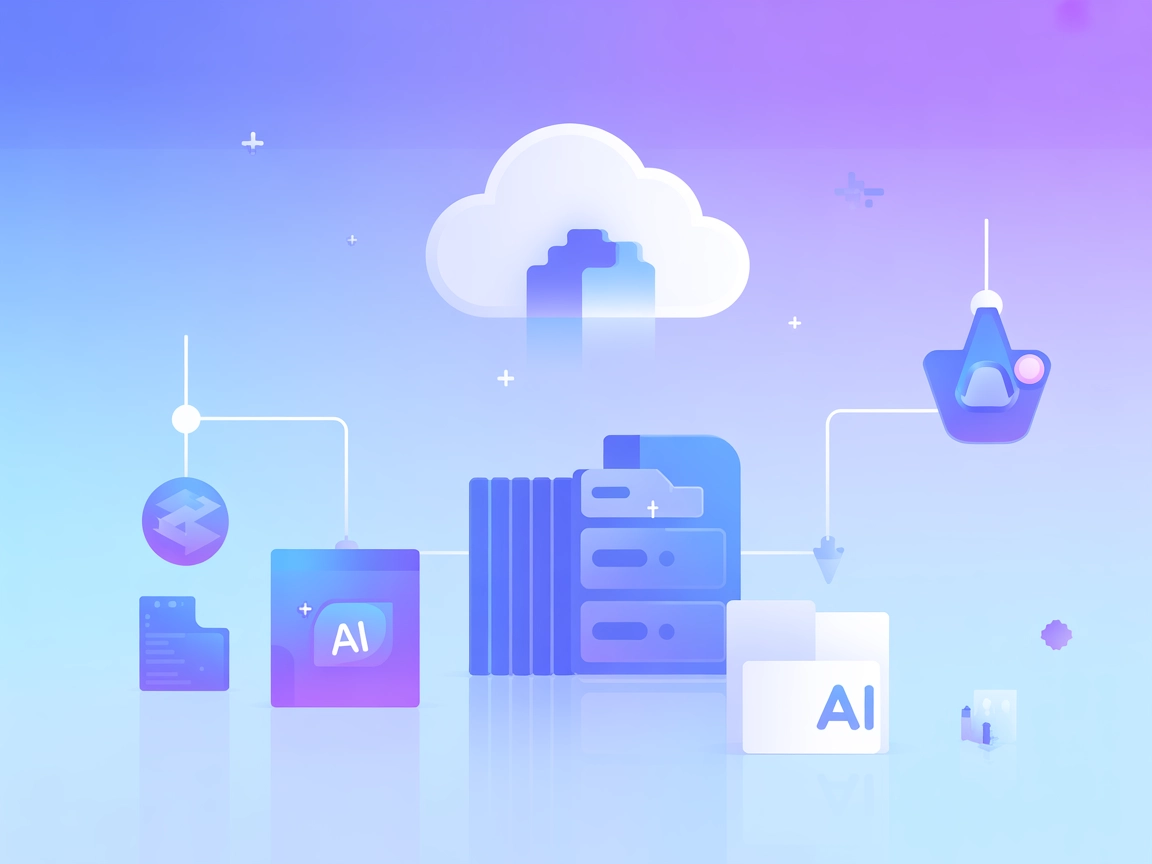 Vector minimalista mostrando almacenamiento en la nube, buckets y archivos