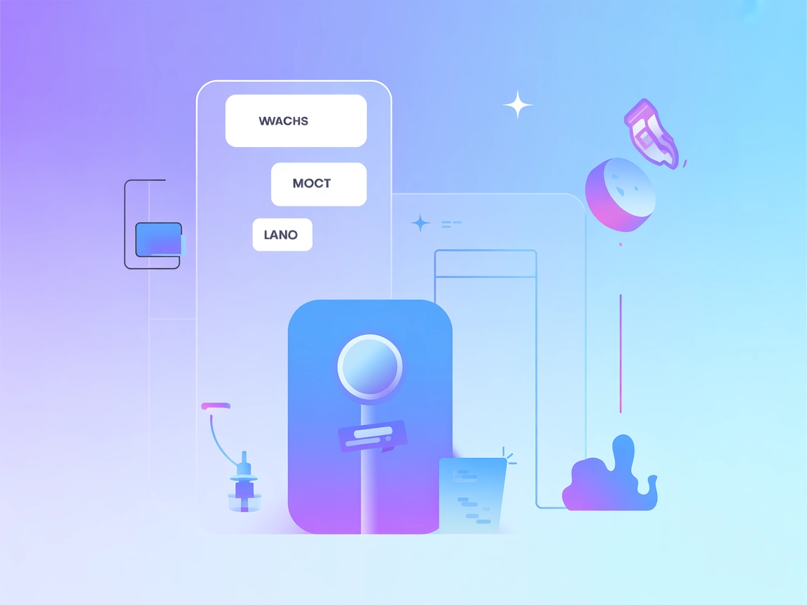 Minimalistische vectorillustratie van Lightdash MCP Server AI-integratie