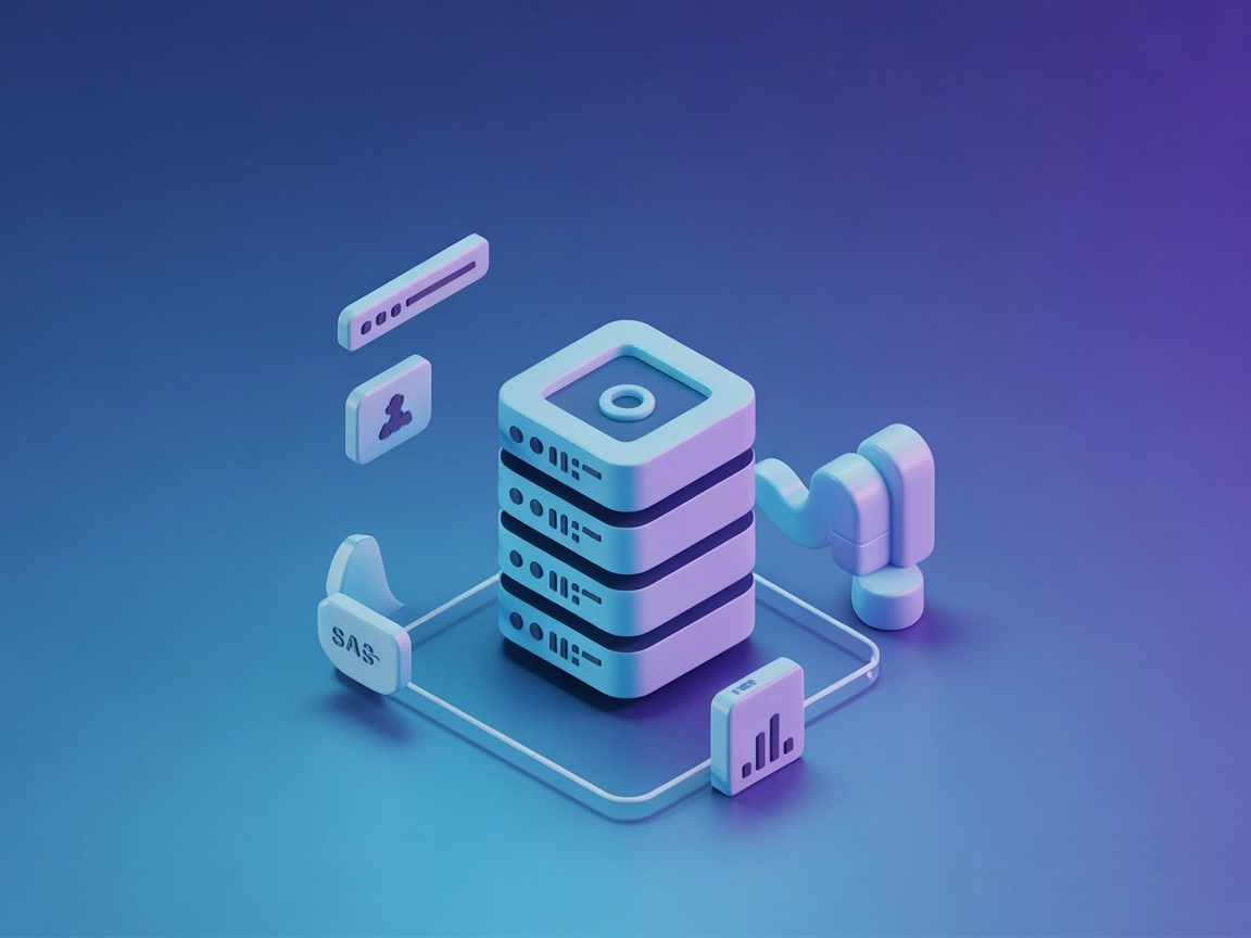 Minimalistisk illustration af serverintegration og konfiguration
