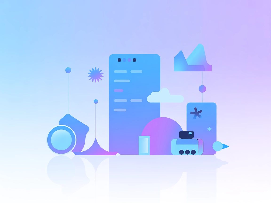 Minimalist image upload and management vector art