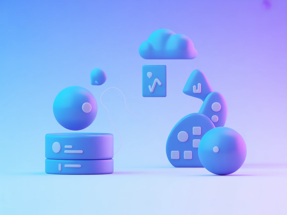 Minimalist vector of SaaS integrations and workflow automation