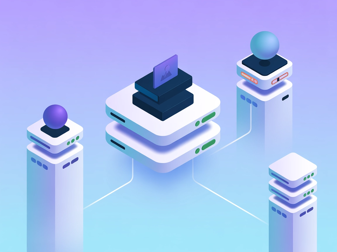 Minimalist illustration of multiple SSH server connections