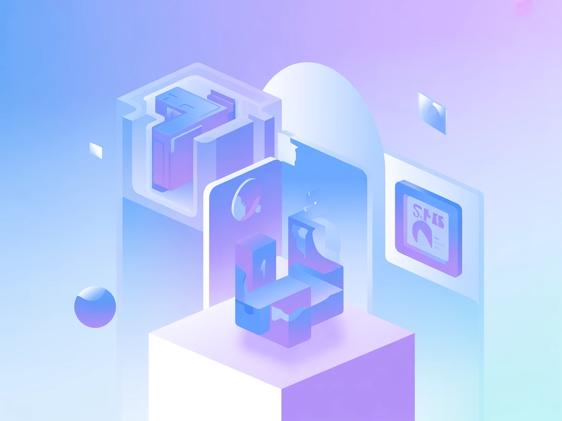 Minimalist LLM desktop interface illustration