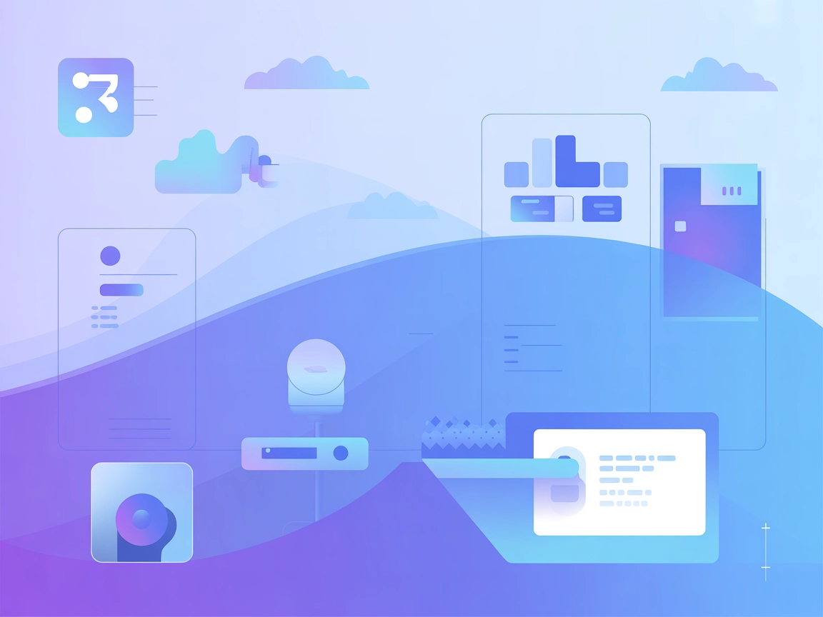 미니멀리스트 Salesforce MCP 통합 일러스트