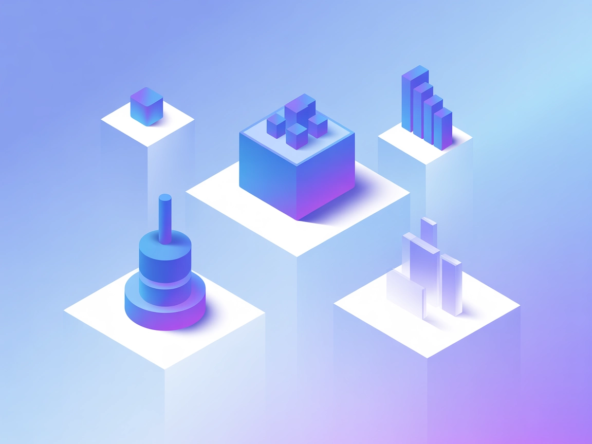 Ilustración vectorial de gestión automatizada de escenas y recursos en Godot