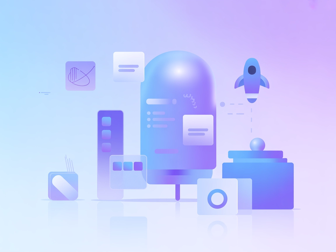 Minimalist vector showing AI client integration with cloud services