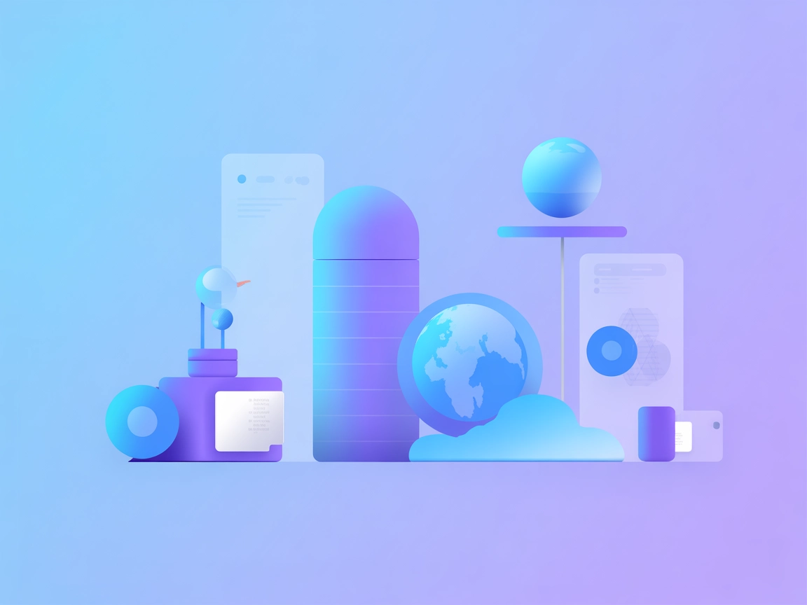 Arte vectorial minimalista SaaS simbolizando integración Docker IA