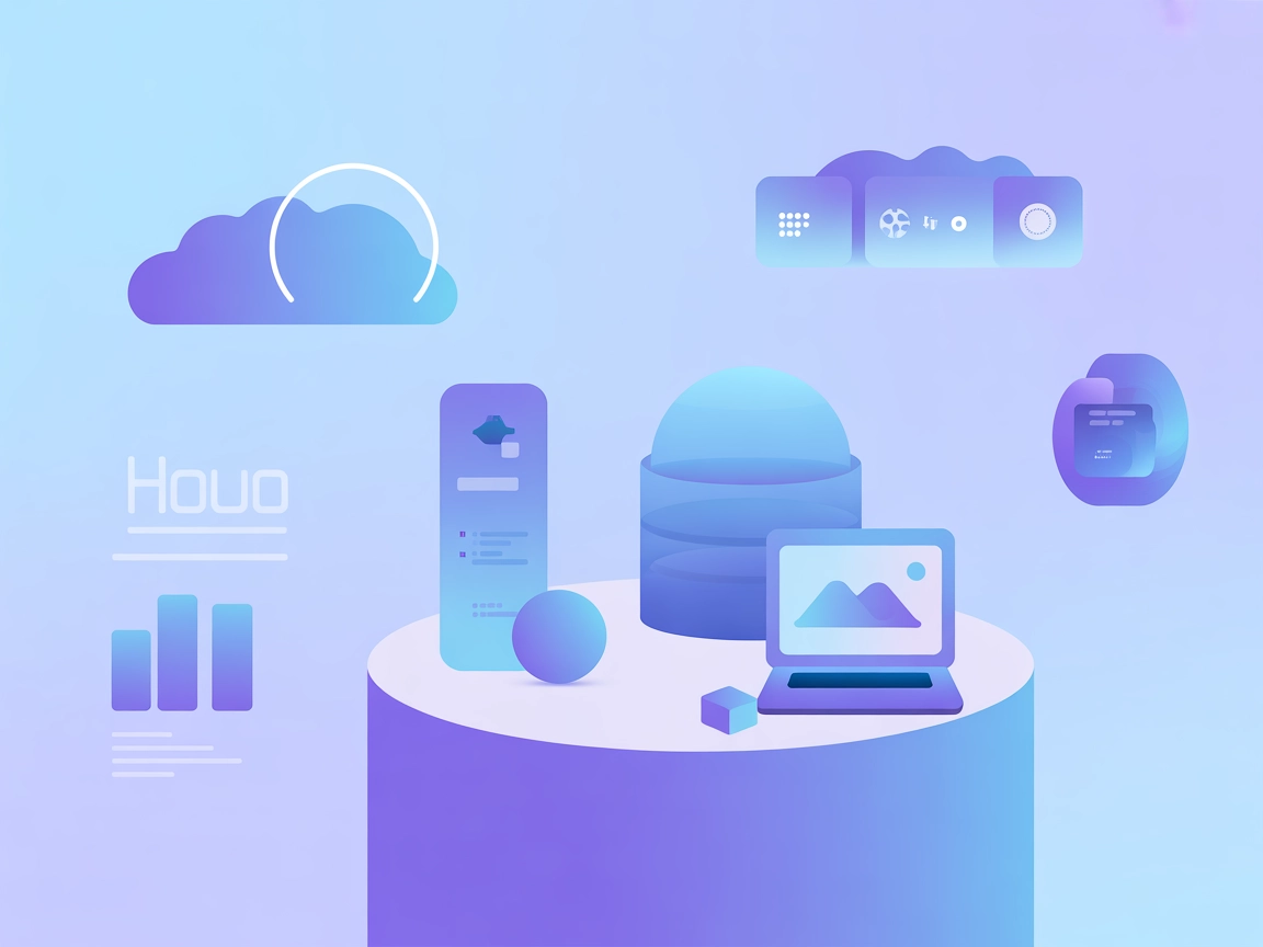 Ilustración vectorial minimalista de integración con servidor Monzo MCP