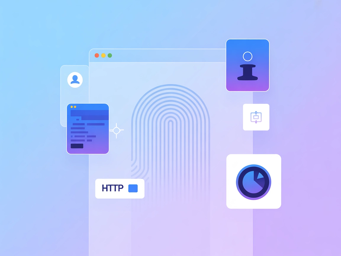 Minimalist illustration representing mcp-rquest integration with browser, document, and security objects