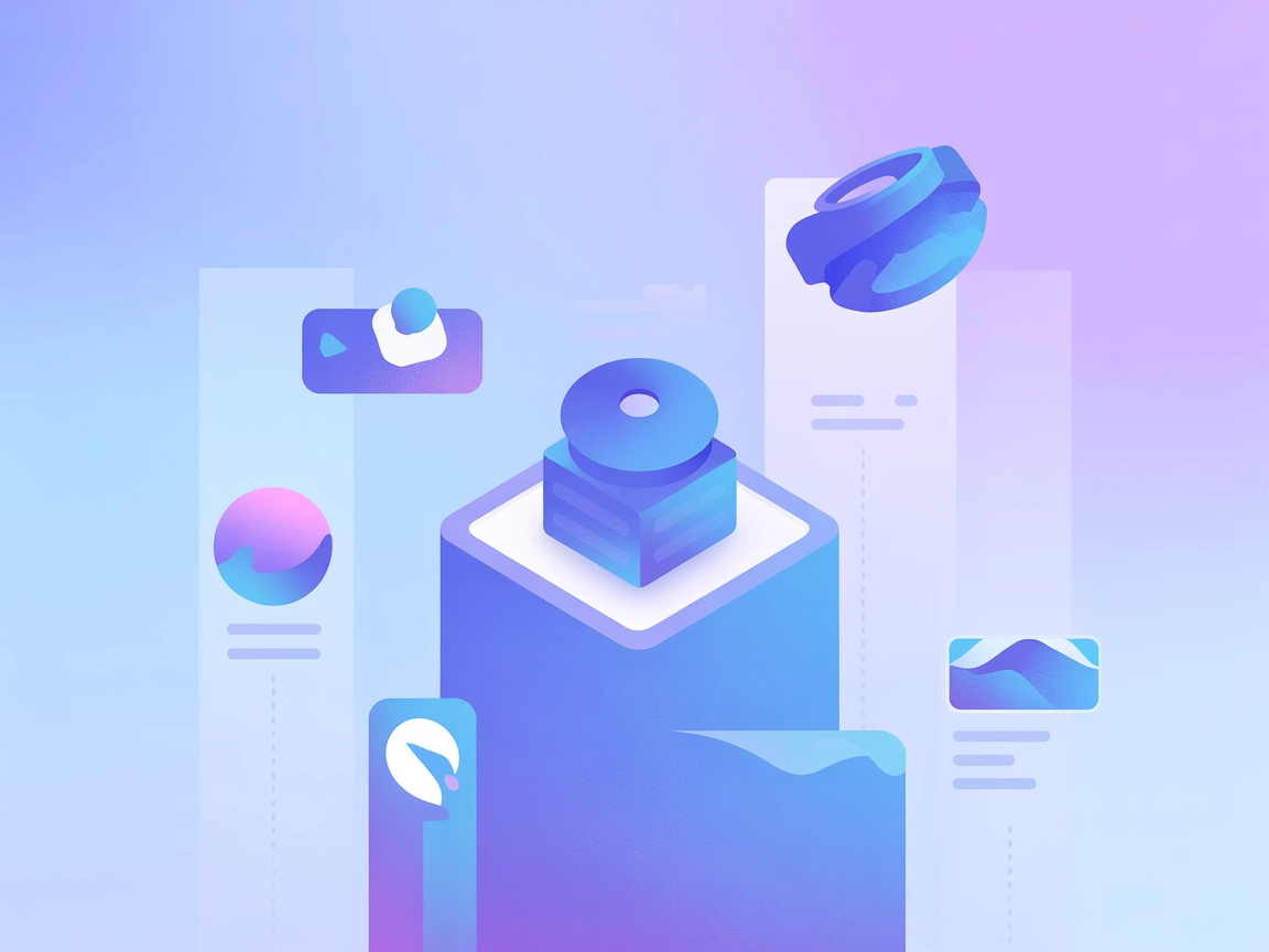 Ilustración minimalista que representa la integración de IA con Netbird MCP