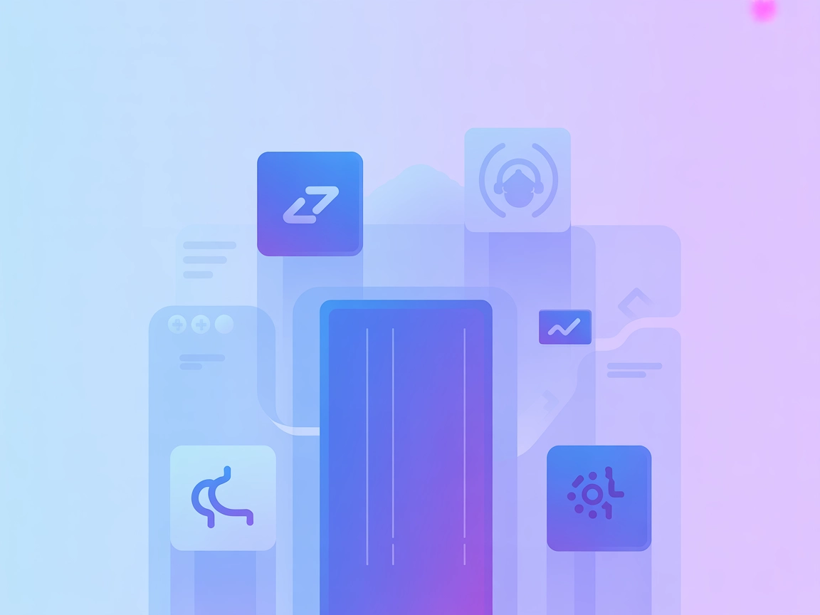 Minimalistisk vektor SaaS-koncept for ClickUp MCP AI-integration