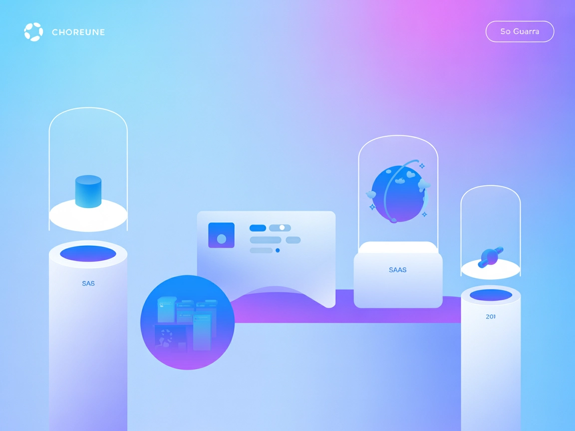 Minimalistische SaaS-omgeving die GraphQL API-integratie en MCP-server weergeeft