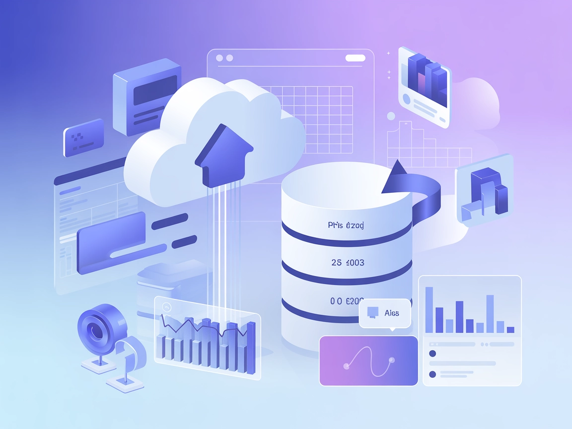 Minimalist SaaS concept for economic data API integration