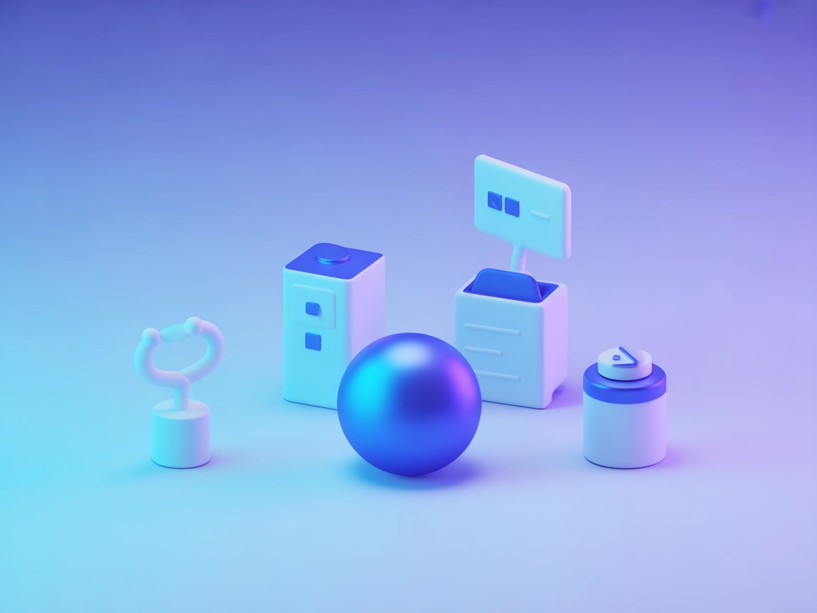 رسم توضيحي مبسط يوضح إعداد مفتاح API وعناصر تحكم التكوين