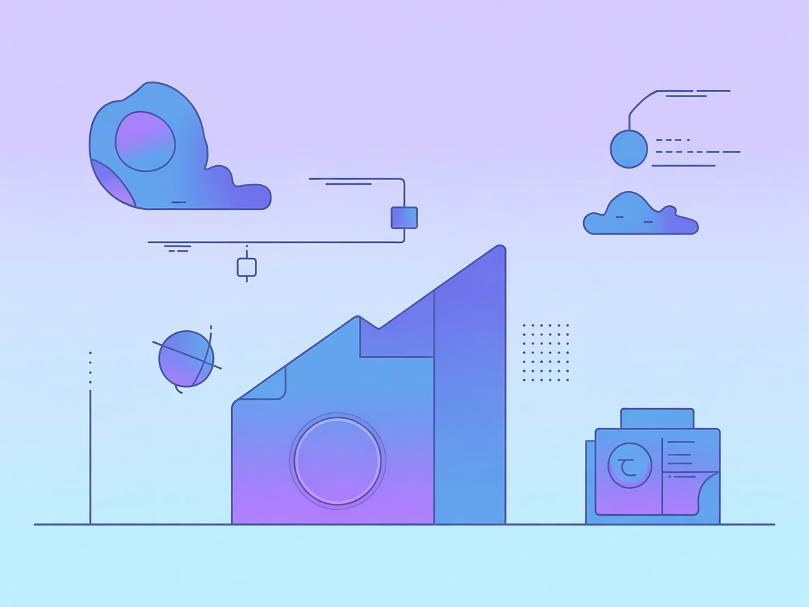 Vector SaaS minimalista mostrando la automatización de flujos de IA