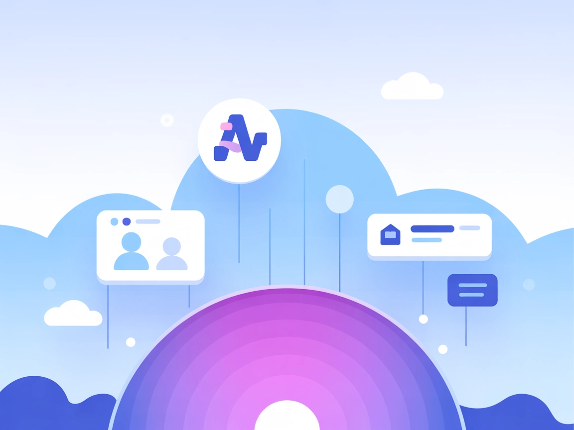Minimalist automation and bot operations illustration
