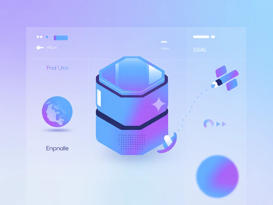 Minimalist SaaS vector with icons for real-time video and AI