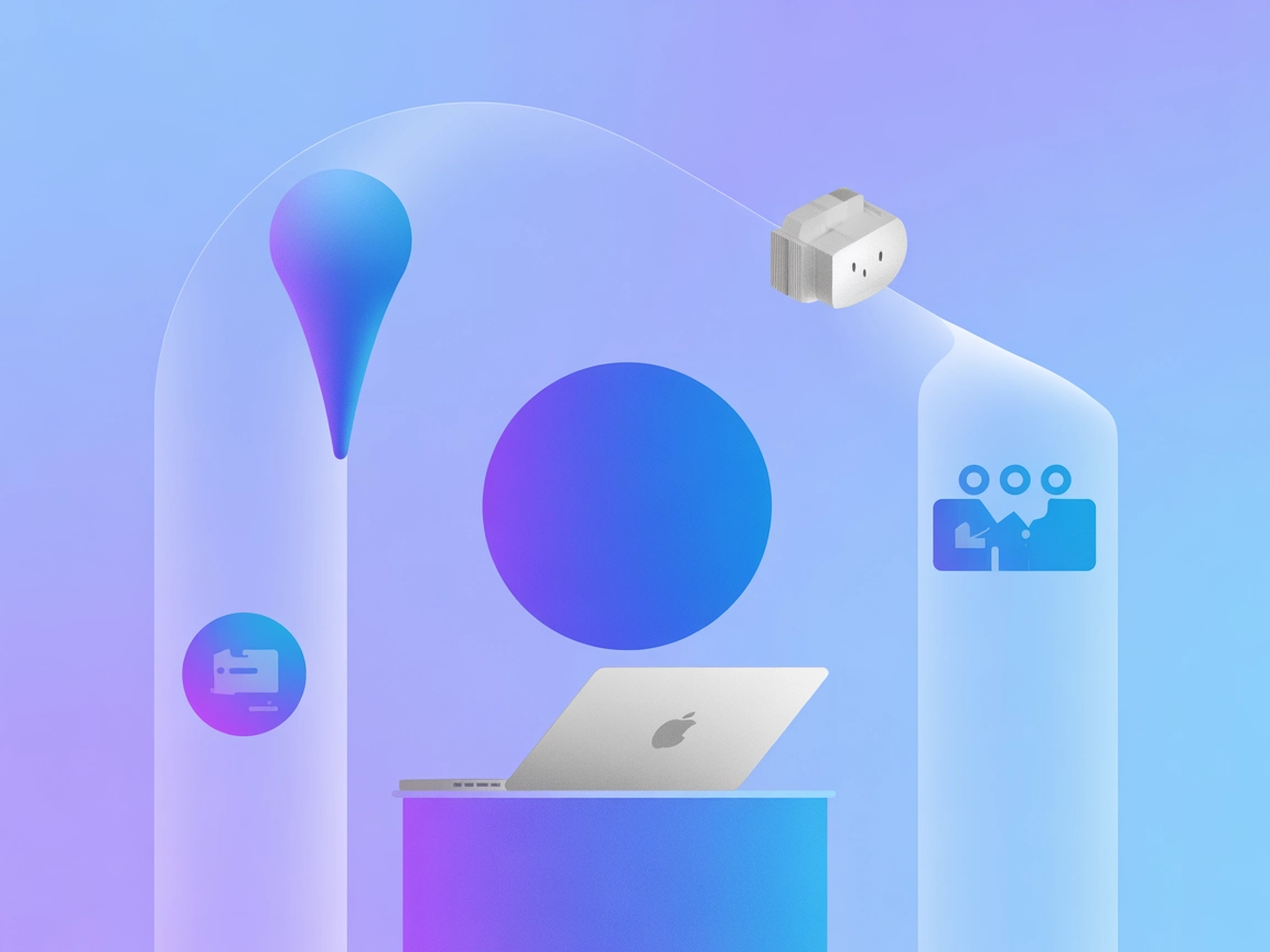 Minimalistyczny wektor SaaS prezentujący narzędzia do automatyzacji PowerPoint