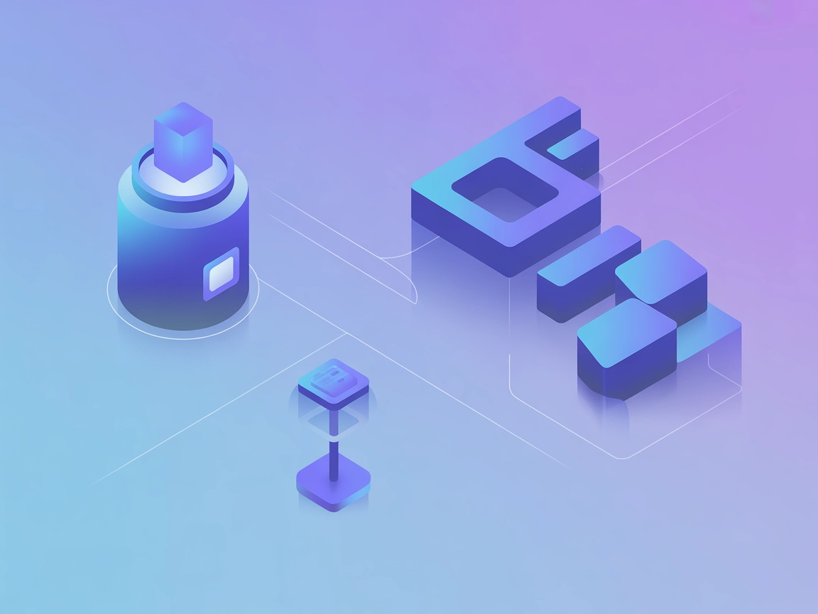Iconos vectorizados representando orquestación Docker impulsada por IA