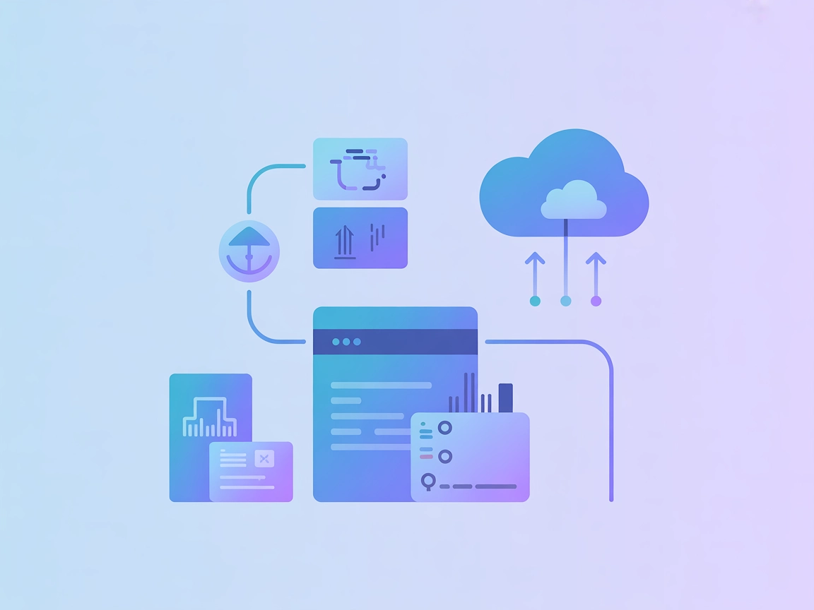 Ilustración minimalista de integración multiplataforma