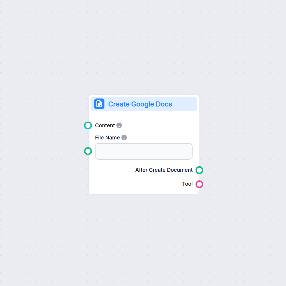 Opret Google Docs automatisk