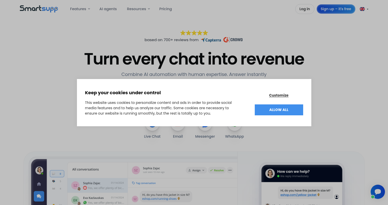 Smartsupp website