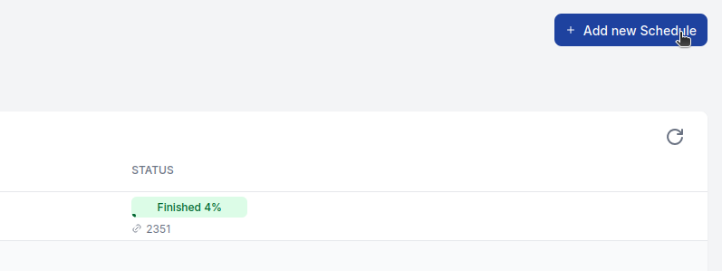 新しいスケジュールを追加