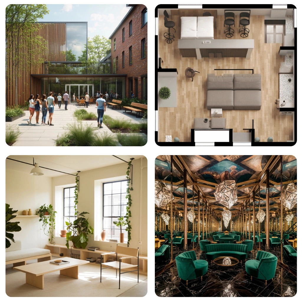 AI image generation for property staging and renovation concepts