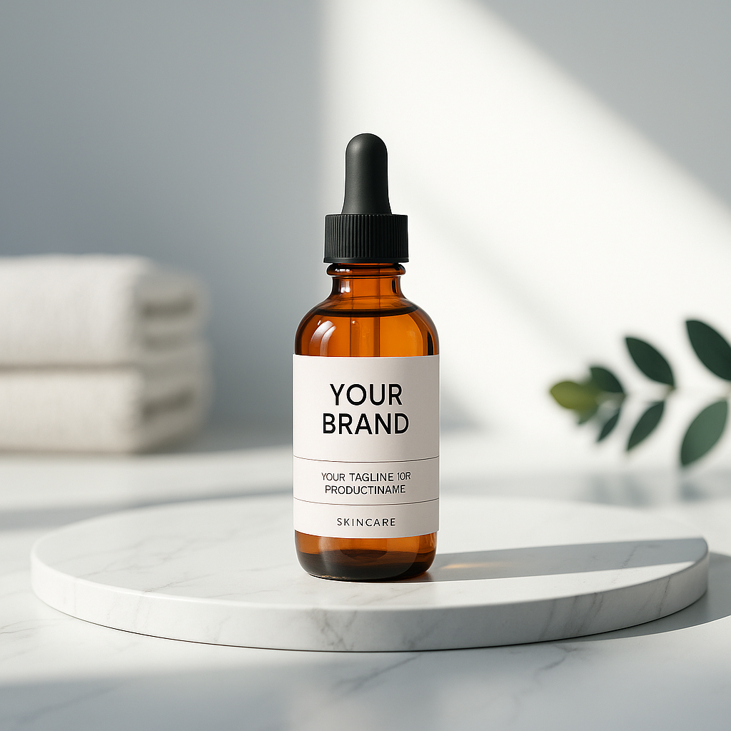 Sesión de producto de belleza minimalista